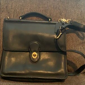 Black Coach Messenger Style Purse- USED